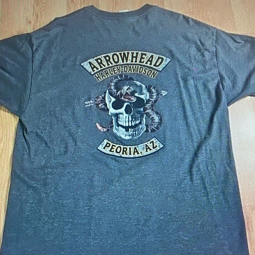 Harley-Davidson Gray Skull Tee